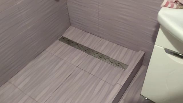 Готовый душевой поддон из плитки.? смотреть онлайн