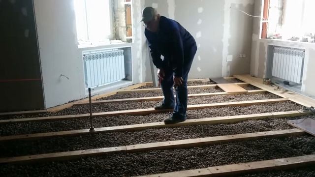 Монтаж деревянного пола в частном доме (ч.9) смотреть онлайн