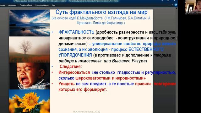 Л. Колесникова Криминализация общественных отношений с позиций фрактально-голографическ картины мир смотреть онлайн