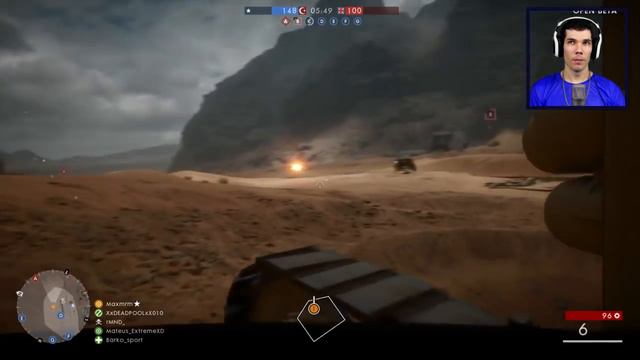 BATTLEFIELD 1 - JOGANDO DE TANK / DERRUBEI ATÉ UM AVIÃO RAPAZ / Gameplay com facecam смотреть онлайн