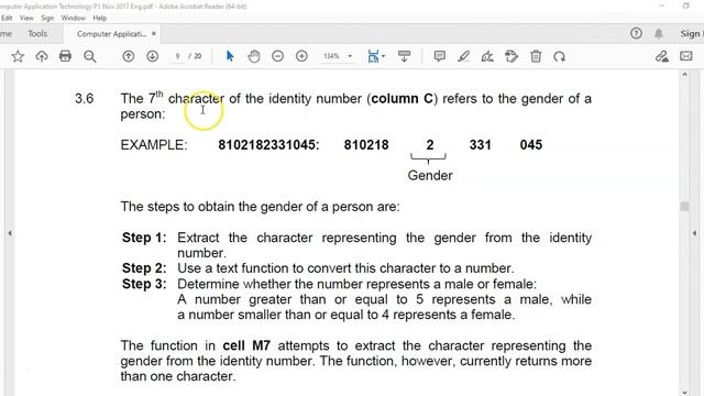 Computer Applications Technology Grade 12 Paper 1 November 2017 Q3 - Excel Spreadsheet смотреть онлайн