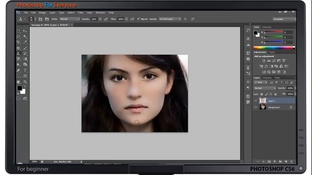 Photoshop CS6: Xử lý da mặt ảnh chân dung (skin retouch) смотреть онлайн