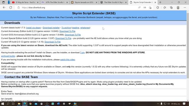 SKYRIM SE/AE PARA GOG Y EPIC GAMES смотреть онлайн