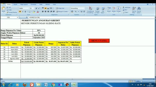 aplikasi kredit (Excel) смотреть онлайн
