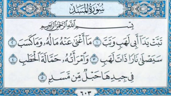 Чтение суры Аль-Масад (111) Айман Сувейд