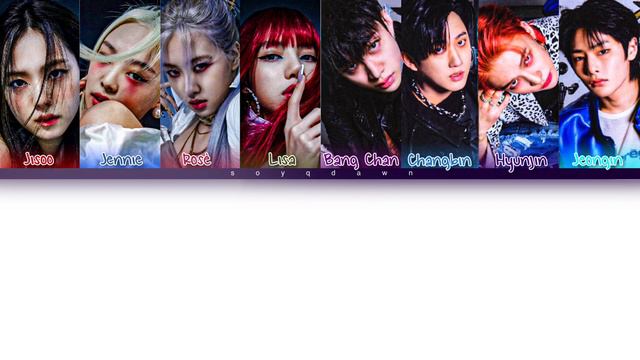 BLACKPINK & Stray Kids(Bang Chan Changbin Hyunjin Jeongin) “The Girls” AI Cover [Color Coded Lyrics смотреть онлайн