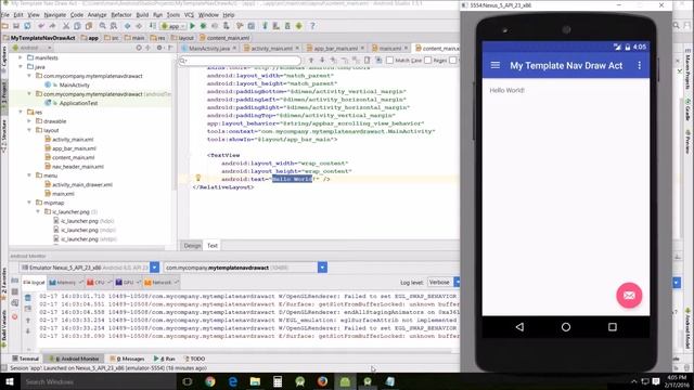 Beginners Android Studio Tutorial – 44 Template Usage Scrolling and Navigation Drawer смотреть онлайн