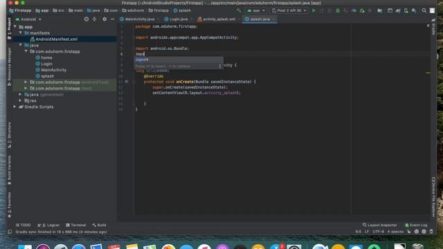 How to add splash screen in android app with android studio #android #androidstudio #Malayalam смотреть онлайн