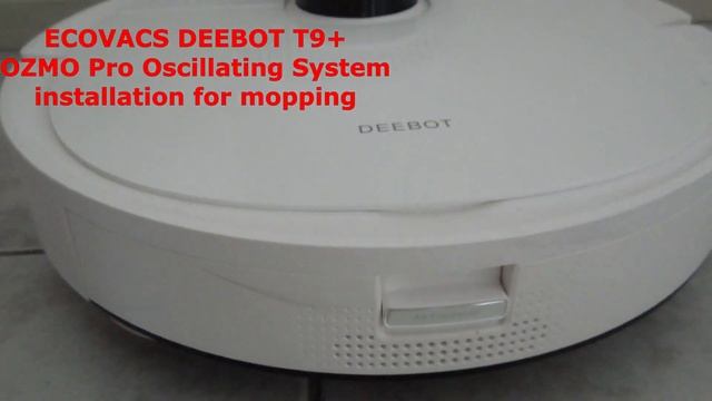 TUTORIAL: ECOVACS DEEBOT T9+ Robot Vacuum Mopping - Install, Use, Remove смотреть онлайн