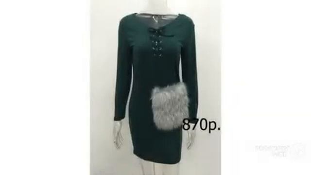 Одежда с AliExpress - Супермодное платье с мехом 2018 смотреть онлайн