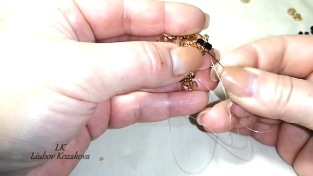Серьги из  кристаллов Блеск 121Серьги из бисераПодробный и пошаговый Мастер Класс