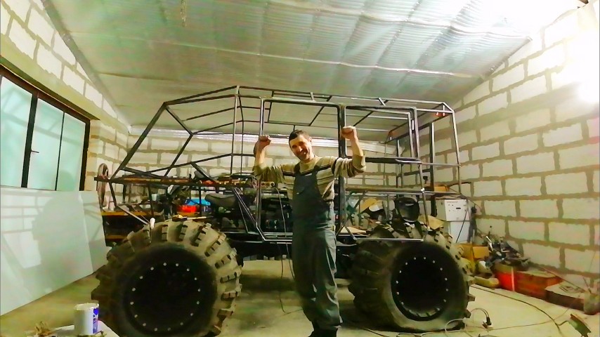 Вездеход на раме уаз, дверь, уплотнитель, замок. смотреть онлайн