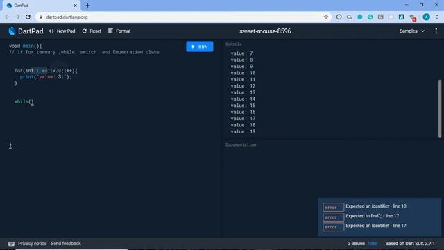Dart Language Part-5 Enum class, if, for, switch, while and ternary operator смотреть онлайн