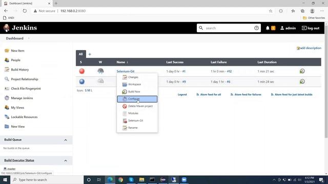 Jenkins Master and Node setup and executed selenium Test on Node machine смотреть онлайн