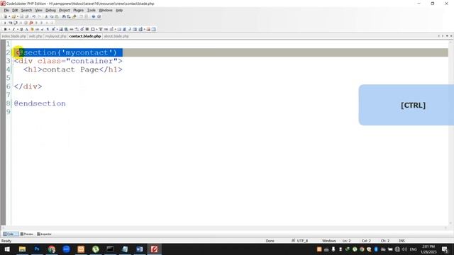 Laravel theme integration html @section() @extends() in Laravel 9.5 lecture 4 part 2 смотреть онлайн