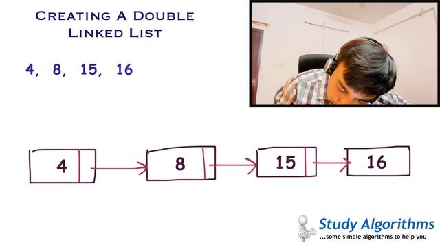 Double Linked List Data Structure explained with animations | Structure & Code | Study Algorithms смотреть онлайн
