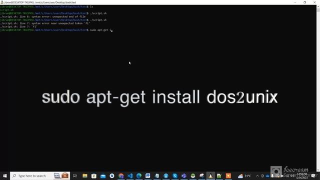 Shell Script : Syntax error near unexpected token 'fi' | Syntax error : unexpected end of file смотреть онлайн
