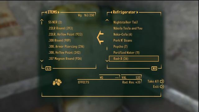 Fallout New Vegas all my items смотреть онлайн