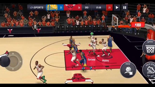 NBA 2K LIVE. GOLDEN STATE WARRIORS VS CHICAGO BULLS. 3RD QUARTER. HEATED. MOBILE GAMING смотреть онлайн