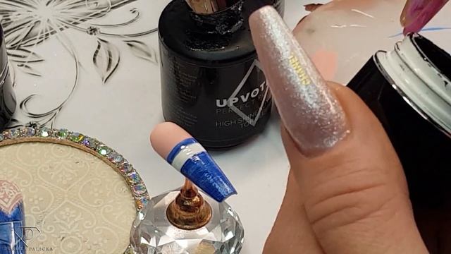 Jeans nail art. Denim nails. White and blue nail ideas. Lace jeans design смотреть онлайн