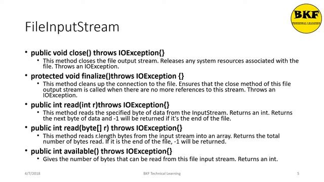 Java Programming: Files and I/O Part-2 смотреть онлайн