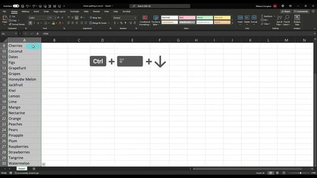 How to use spell check in Excel смотреть онлайн