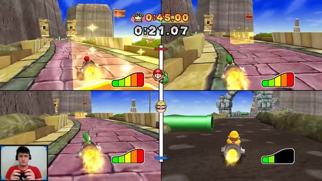 Mario Party 9 MiniGames - Mario Vs Luigi Vs Yoshi Vs Wario (Master Difficulty) смотреть онлайн