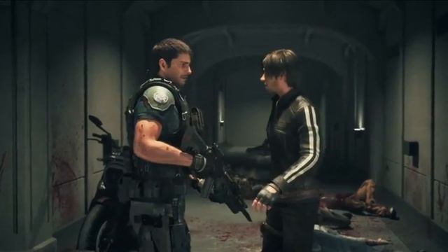 Resident Evil Vendetta-Leon and chris fight scene смотреть онлайн