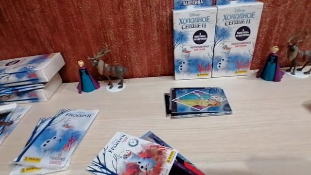 холодное сердце 2 карточки панини, распаковка пакетиков, 4 блистера смотреть онлайн