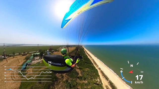 Отдых в Голубицкой с семьёй. Полеты на парапланах. смотреть онлайн