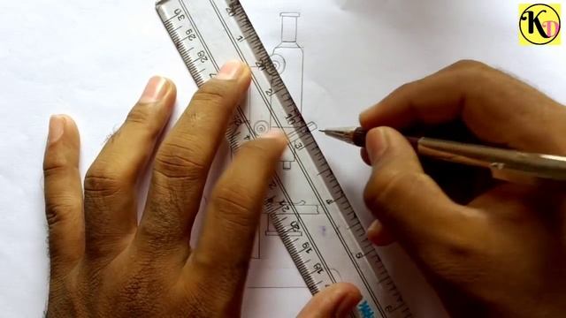 How to draw compound of Microscope easily - step by step смотреть онлайн