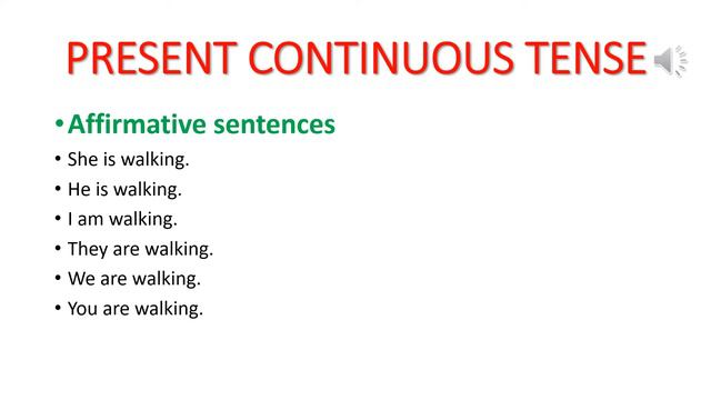 Present Continuous Tense смотреть онлайн