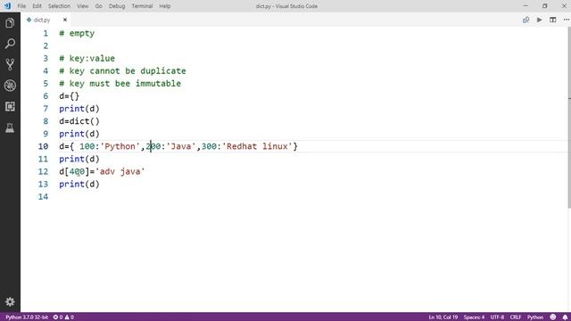 Lecture 37 :- Dictionary || part -1 || Python - 3.7 || LearningStrome Academy смотреть онлайн