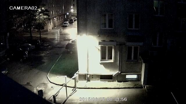 Видеокамера Visar VSC AHDBLF, Ночная съемка, центр города. смотреть онлайн