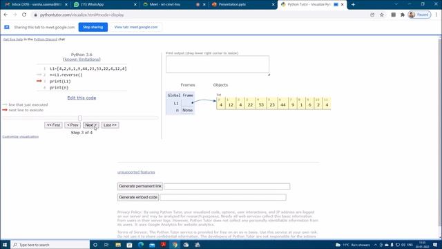 Python List - Functions and Methods of a Listy -III смотреть онлайн