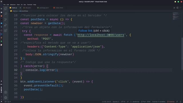 Como usar Fetch JavaScript con ASYNC AWAIT {POST, PUT, DELETE} смотреть онлайн