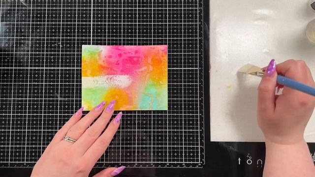 Vibrant Mixed Media Distress Spray A2 Card смотреть онлайн