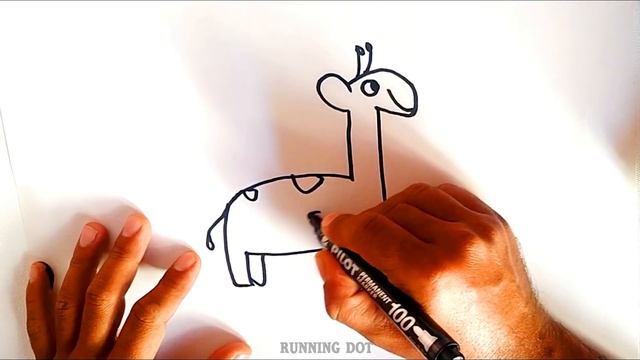 WRITE 1 AND MAKE IT A GIRAFFE | HOW TO DRAW ANIMALS FROM NUMBERS | EPISODE 1 смотреть онлайн