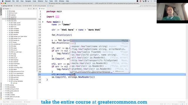 Golang creating files and writing to files смотреть онлайн