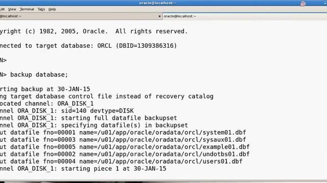 RMAN FULL BACKUP & COMPRESSED BACKUP смотреть онлайн