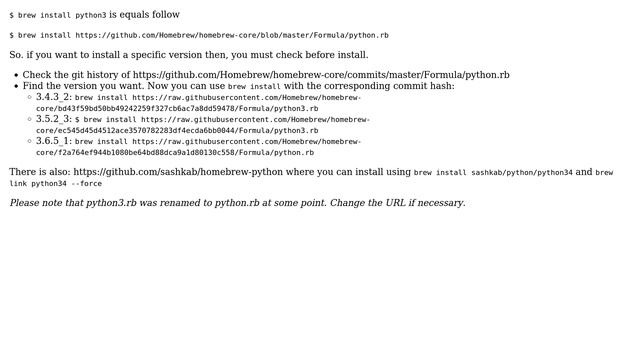 Apple: How to install specific version of python on OS X? (6 Solutions!!) смотреть онлайн