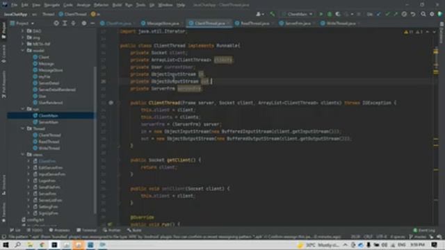 java chat app multi-threading and socket - 18120305 смотреть онлайн