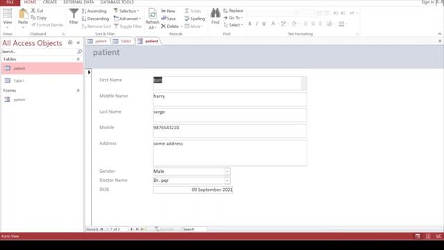7 - Design a form in MS Access to view, add, delete and modify the patient record in the database смотреть онлайн