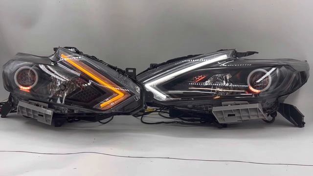 2016-2018 Nissan Altima Black Projector Lamps RGBW Multicolor Led Digital Headlights смотреть онлайн