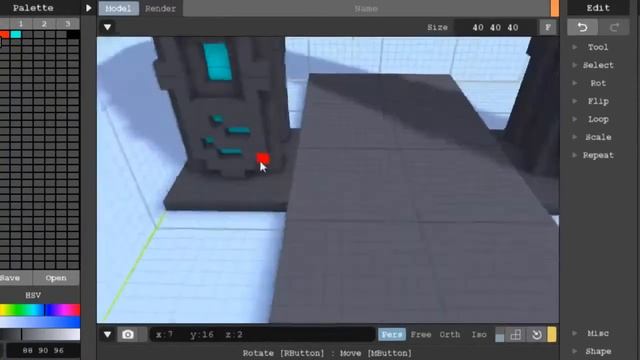 Voxel Timelapse: Процесс создания воксельной 3D модели Магических врат. смотреть онлайн