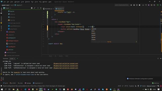 React + Typescript + .netCore + SignalR RealTime смотреть онлайн