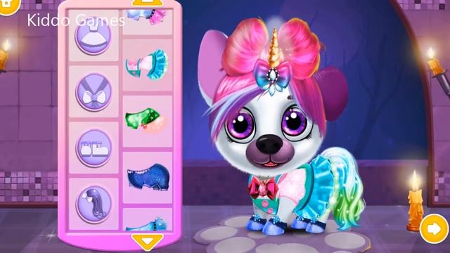KIDDO - Pet Makeover - Kiki & Fifi Halloween Salon - Game For kids!! смотреть онлайн