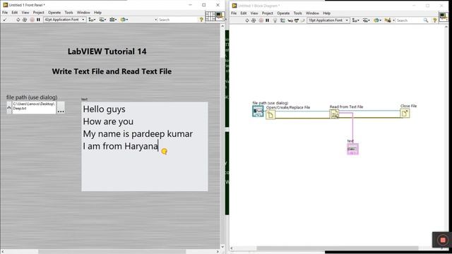 LabVIEW | Tutorial 15 | How to Read & Write Text file in LabVIEW | LabVIEW Programming смотреть онлайн