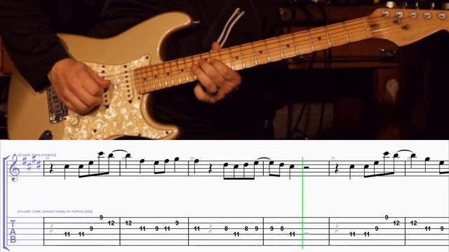 How to Play the Melody to Counting Stars by One Republic on Guitar with TAB смотреть онлайн