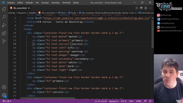Usando Cores em Bootstrap [Cores Bootstrap] - Curso de Bootstrap - Aula 06 смотреть онлайн